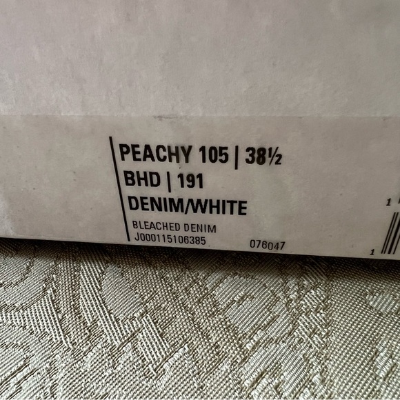 NWT Jimmy Choo Peachy 105 Bleached Denim Size 38.5 - Picture 8 of 15